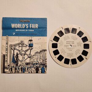 VINTAGE World's Fair Brussels 1958 View Master Reel ATOMIC AGE